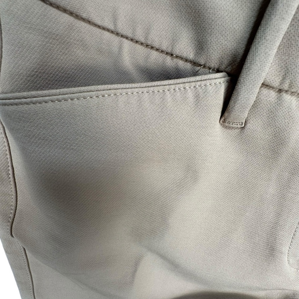 White House Black Market Straight Crop Pants Womens 6 Khaki Career Office WHBM - Picture 5 of 11
